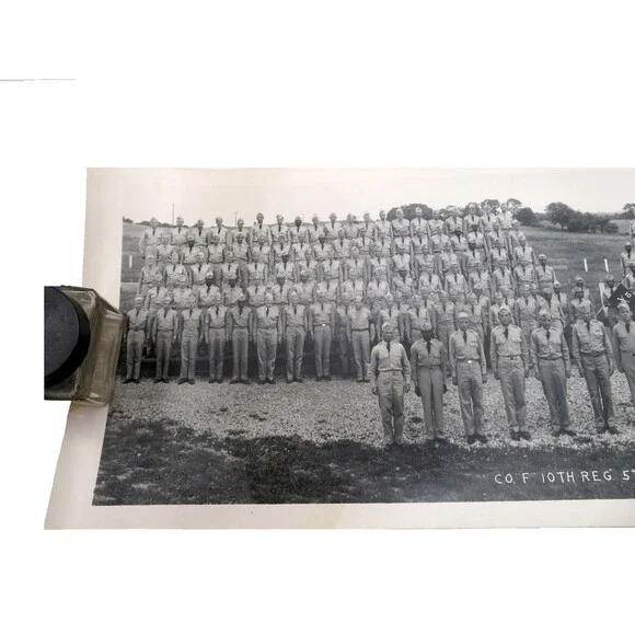1951 US Army Unit Photo Co F 10th Reg 5th Div Indiantown Gap Named